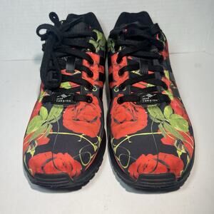 Full of "Roses"Adidas Torsion Women size 8 1/2